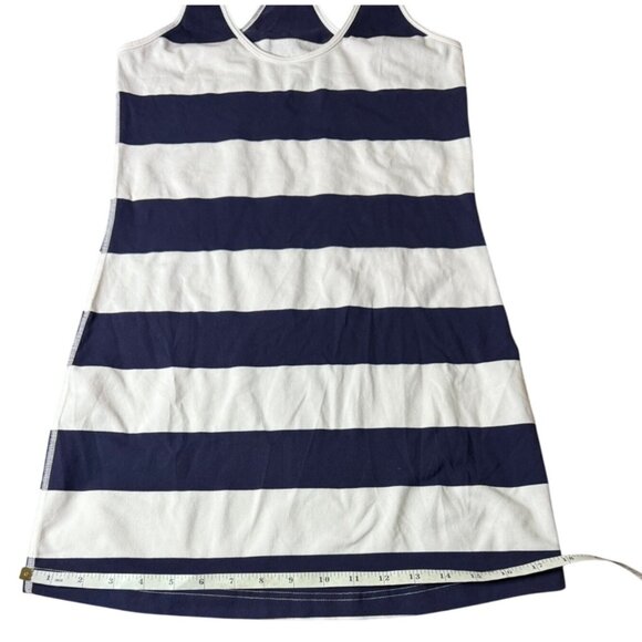 Lululemon Cool Racerback Striped Racerback Tank Women Size 4 - 6 W1A21S  Navy - Picture 8 of 16